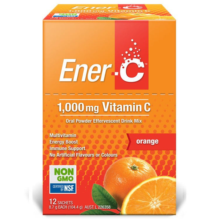 Ener-C Orange Effervescent Vitamin Powder 12 Sachets