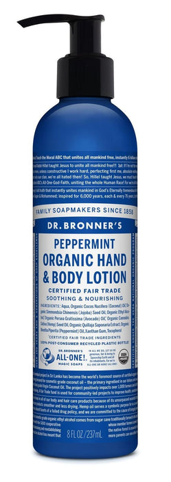 Dr Bronner's Peppermint Organic Hand & Body Lotion