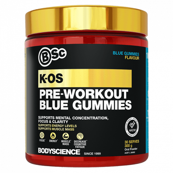 Body Science K-OS Pre-Workout Blue Gummies 300g