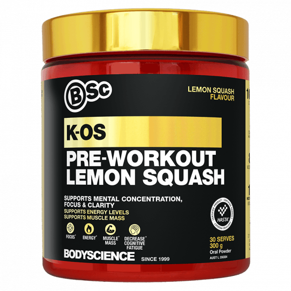 Body Science K-OS Pre-Workout Lemon Squash 300g