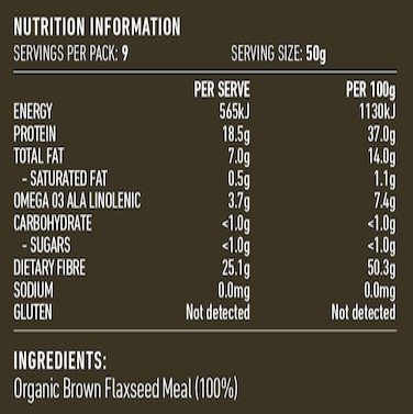 Lotus Linseed (Flaxseed) Meal Organic 450g