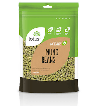 Lotus Mung Beans Organic 500g