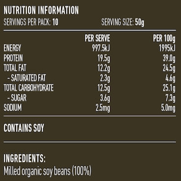 Lotus Soy Flour Organic 500g