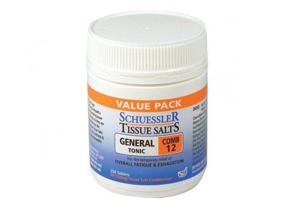Schuessler Tissue Salts Comb 12 250 Tablets