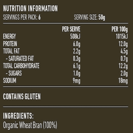 Lotus Wheat Bran Organic 300g